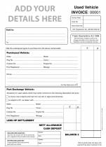 Vehicle Invoice 01